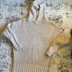 Heavy weight hooded sweater tunic